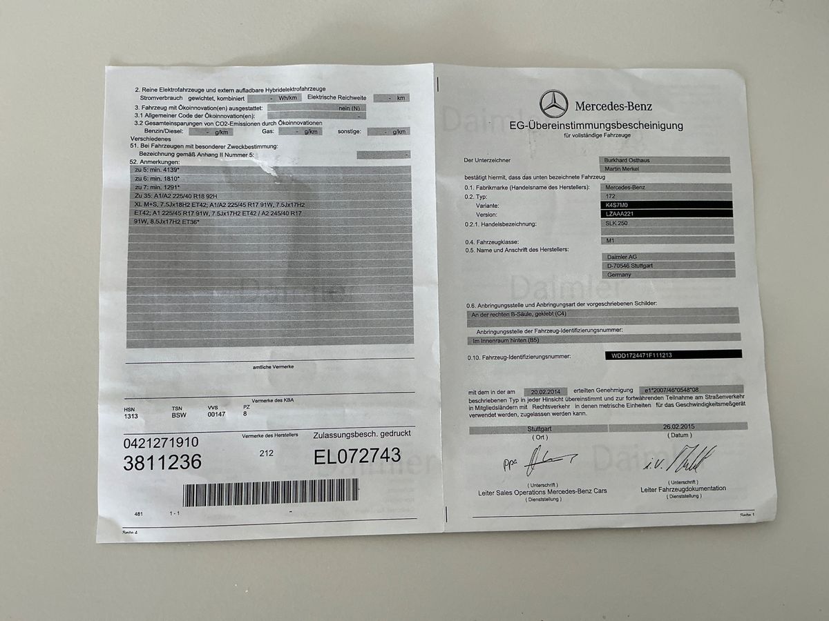 Mercedes-Benz SLK-Klasse d'occasion