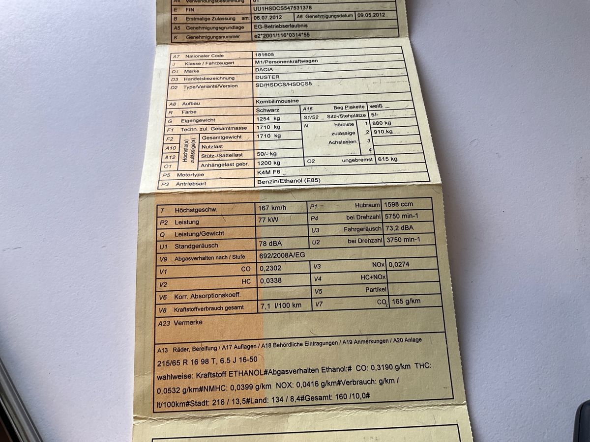 Dacia Duster 1.6 E85 Lauréate 4x2