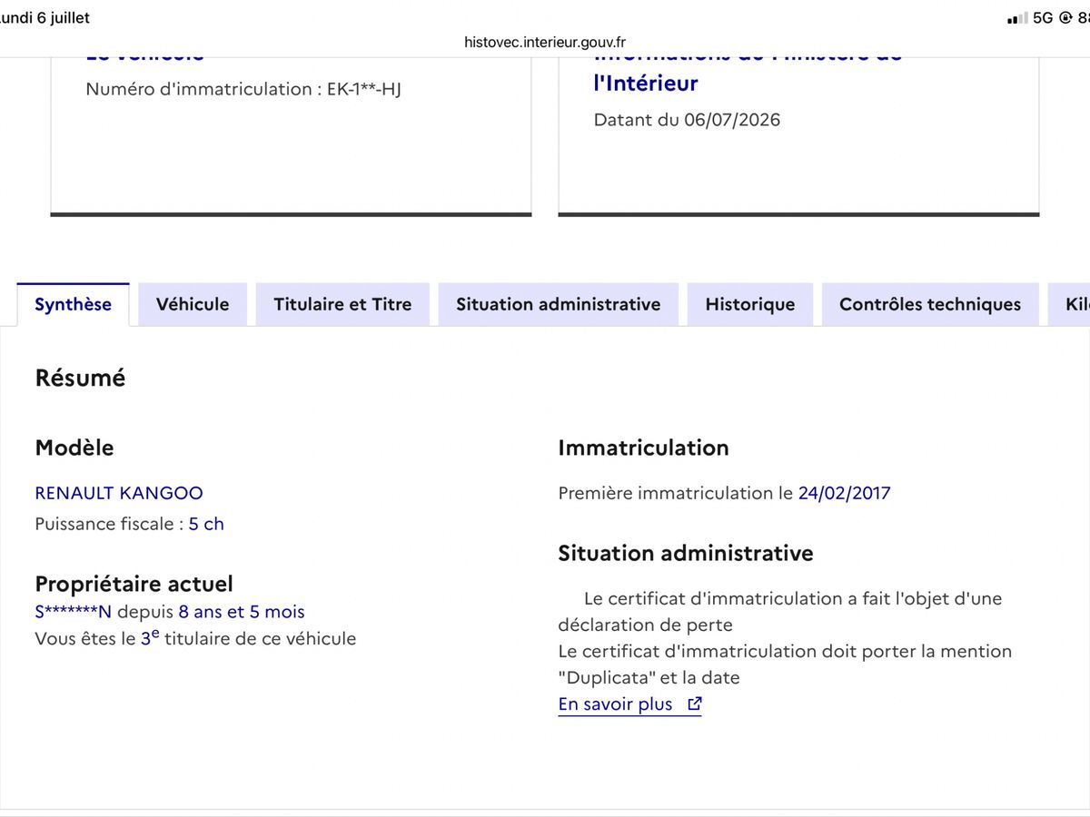 Renault Kangoo d'occasion