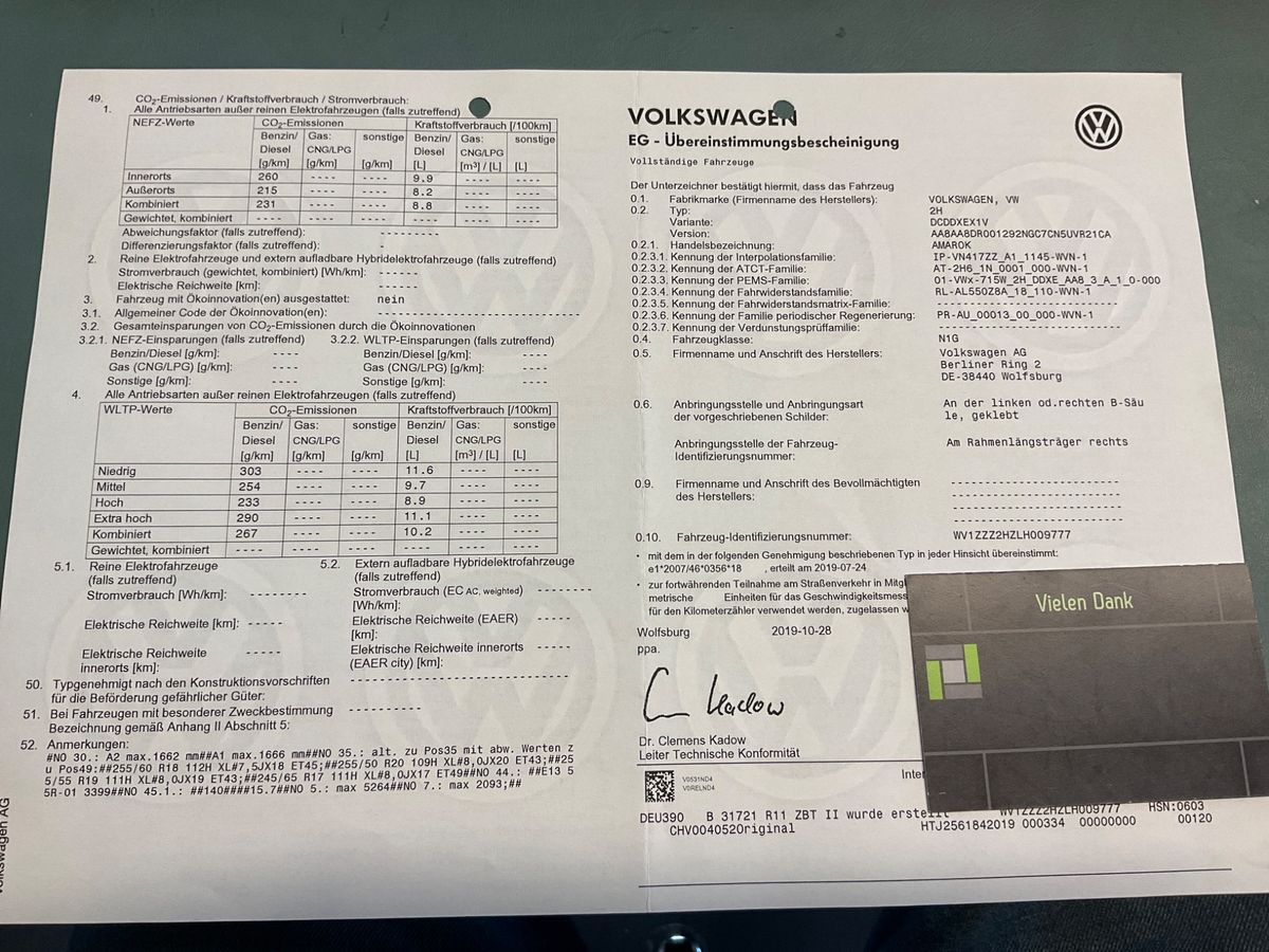 Volkswagen Amarok 3.0 V6 TDI Aventura DoubleCab 4Motion
