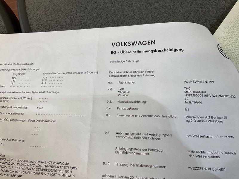 Volkswagen T6 Multivan 2.0 TDI Trendline — zdjęcie 16
