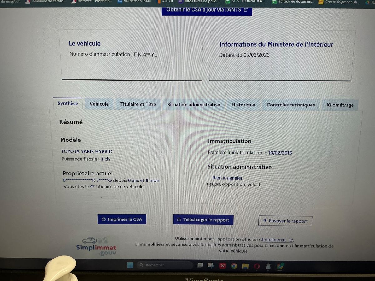 Toyota Yaris d'occasion