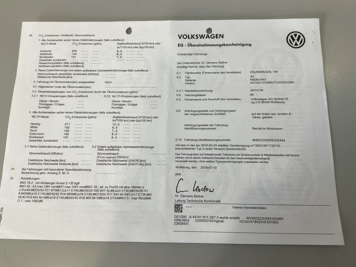 Volkswagen Arteon d'occasion