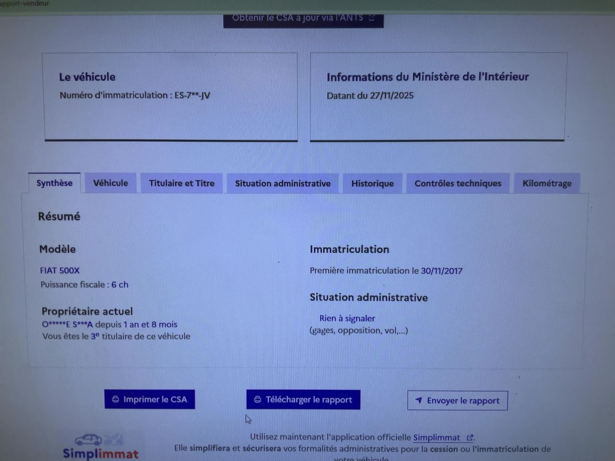 Fiat 500X d'occasion