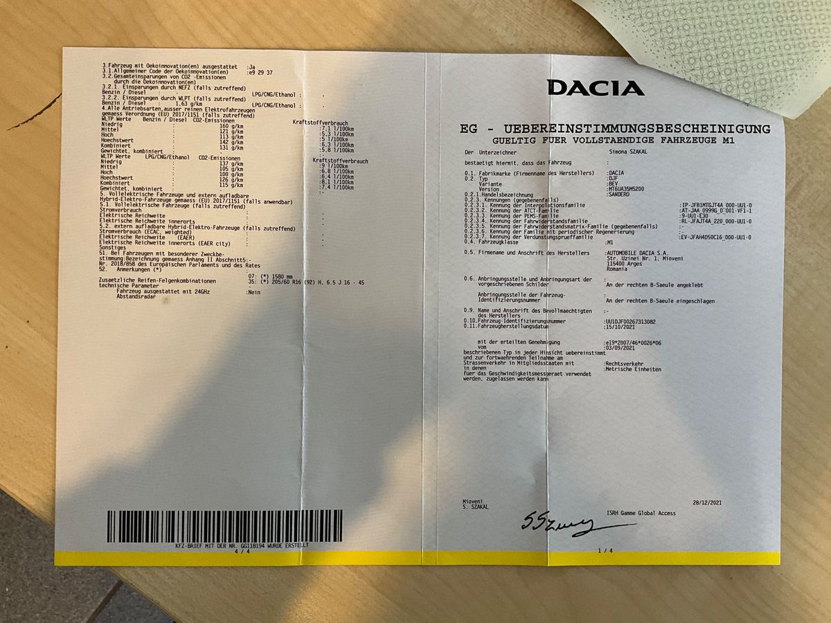 Dacia Sandero 1.0 TCe LPG Stepway Comfort