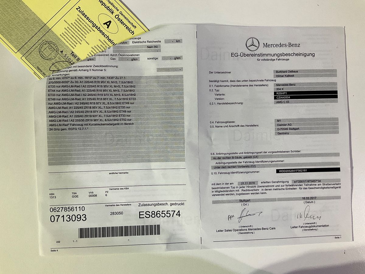 Mercedes-Benz C-Klasse C 43 AMG T 4Matic