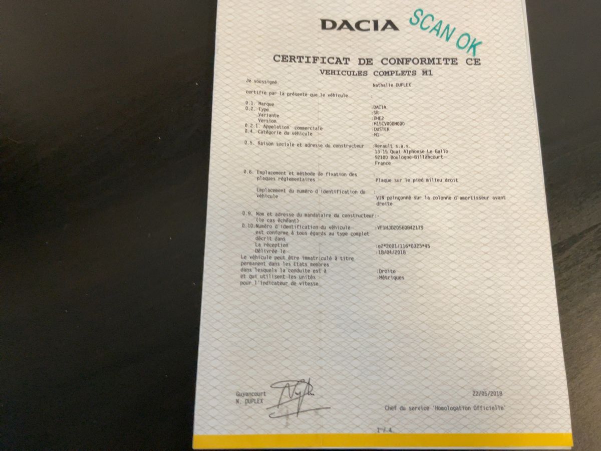 Dacia Duster d'occasion