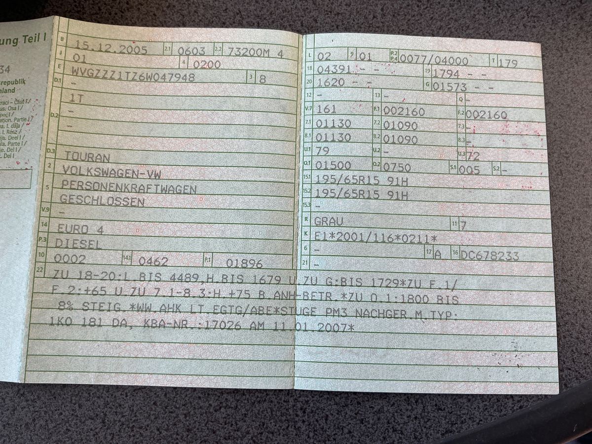 Volkswagen Touran 1.9 TDI Trendline