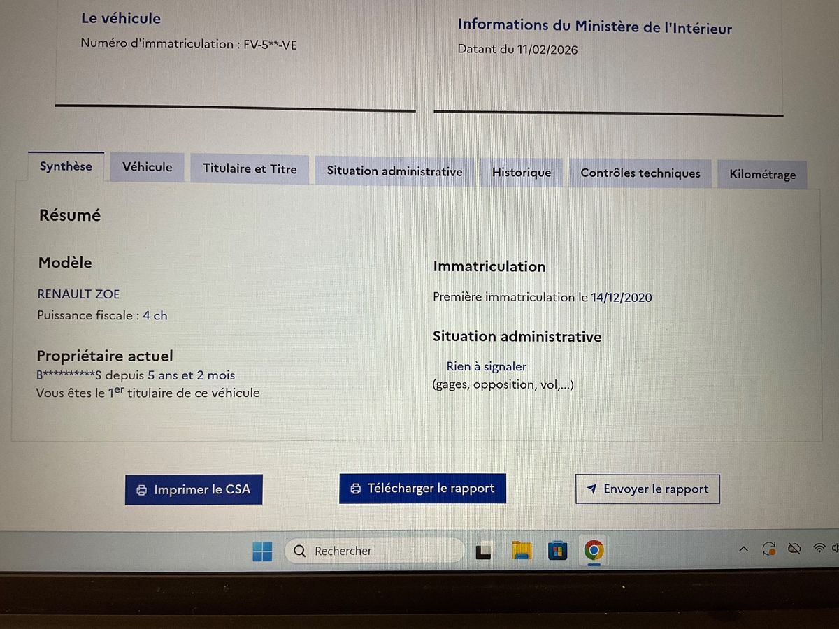 Renault Zoe d'occasion