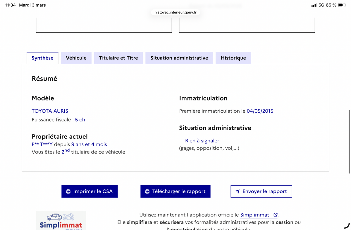 Toyota Auris d'occasion