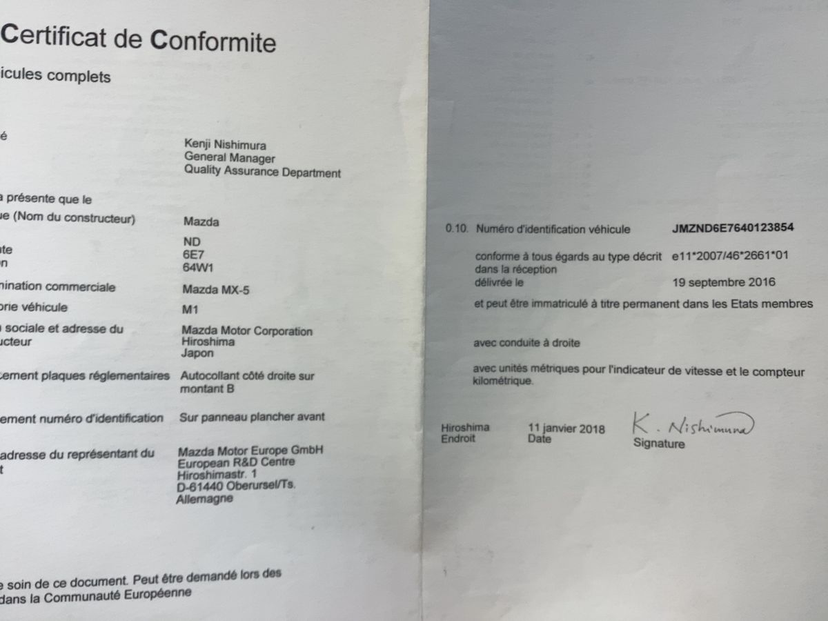 Mazda MX-5 d'occasion