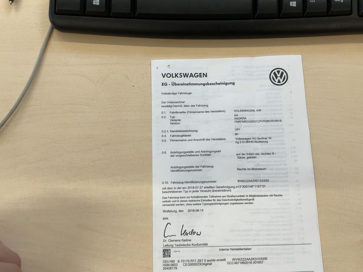 Volkswagen up! d'occasion