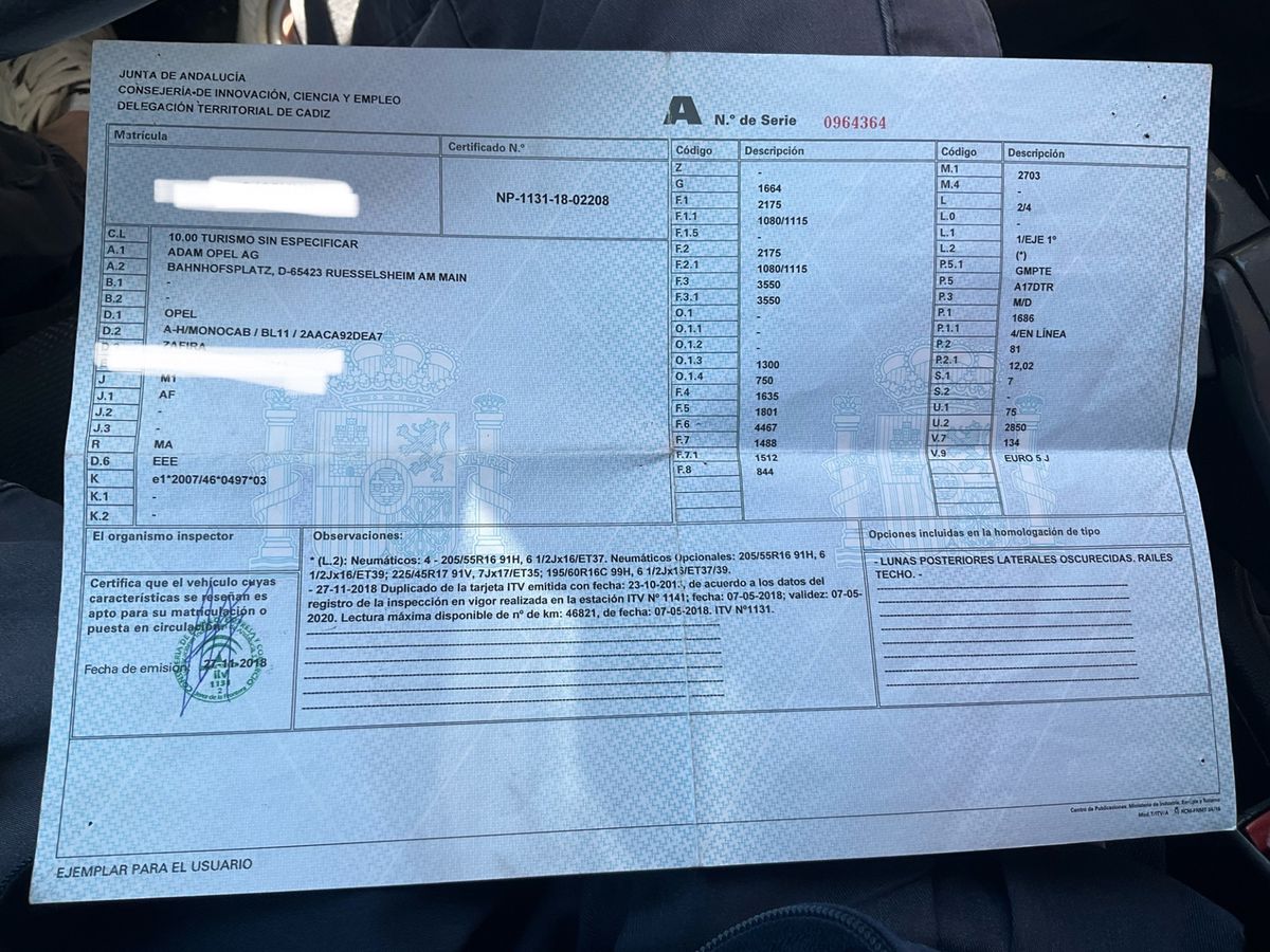 Opel Zafira d'occasion