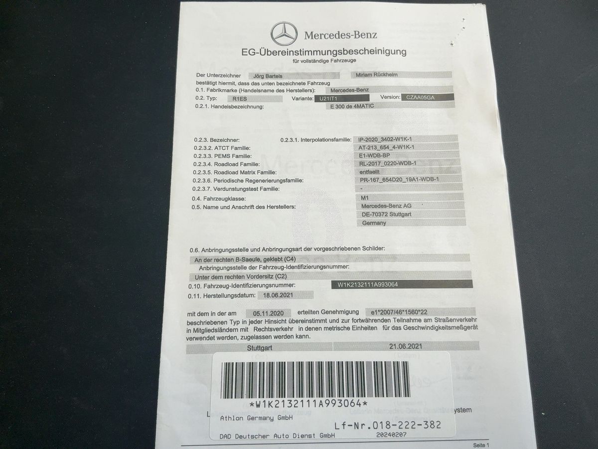 Mercedes-Benz E-Klasse d'occasion