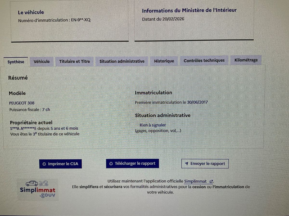 Peugeot 308 d'occasion