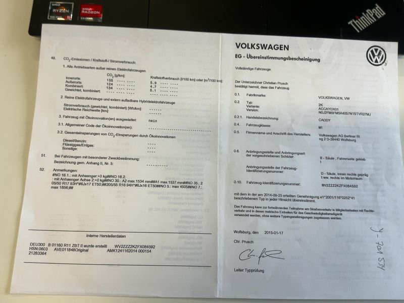 Volkswagen Caddy 1.6 TDI Trendline BlueMotion Tech — zdjęcie 16