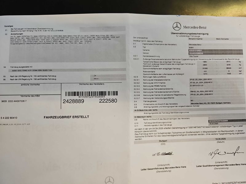 Mercedes-Benz Vito Tourer 114 CDI PRO RWD lang — zdjęcie 17