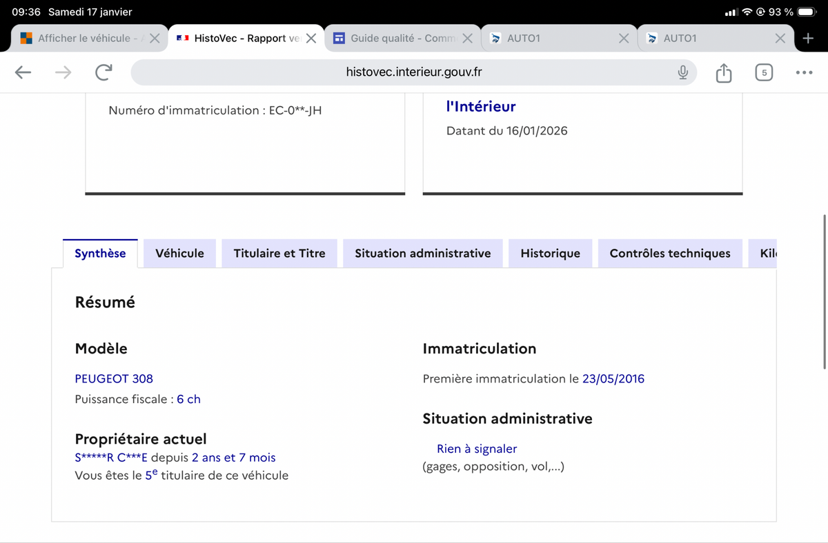 Peugeot 308 d'occasion