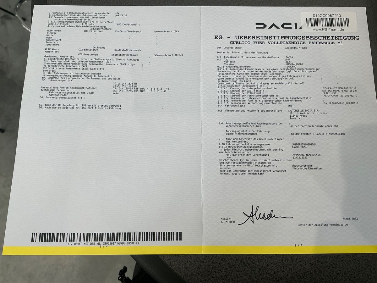 Dacia Sandero d'occasion