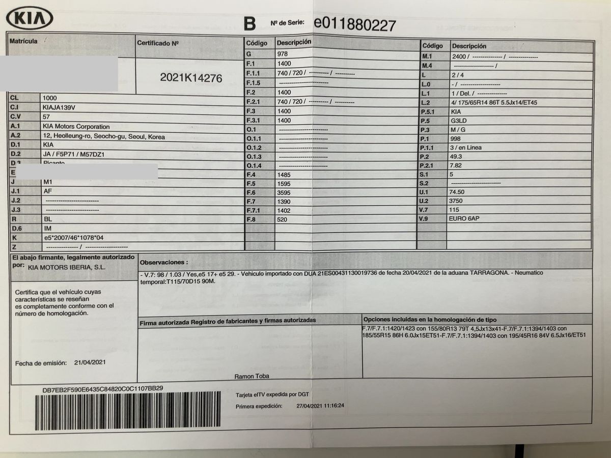 Kia Picanto d'occasion