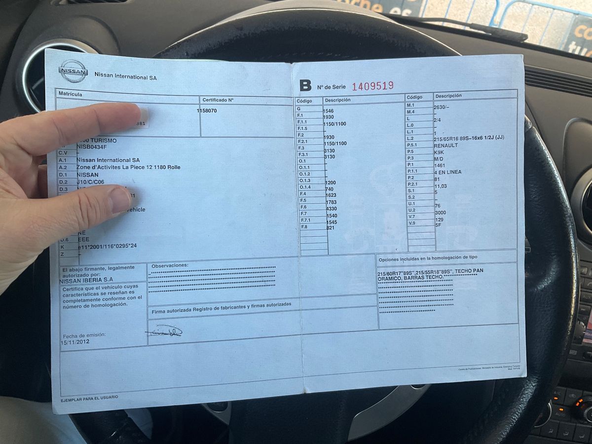 Nissan Qashqai 1.5 Turbodiesel Tekna Sport