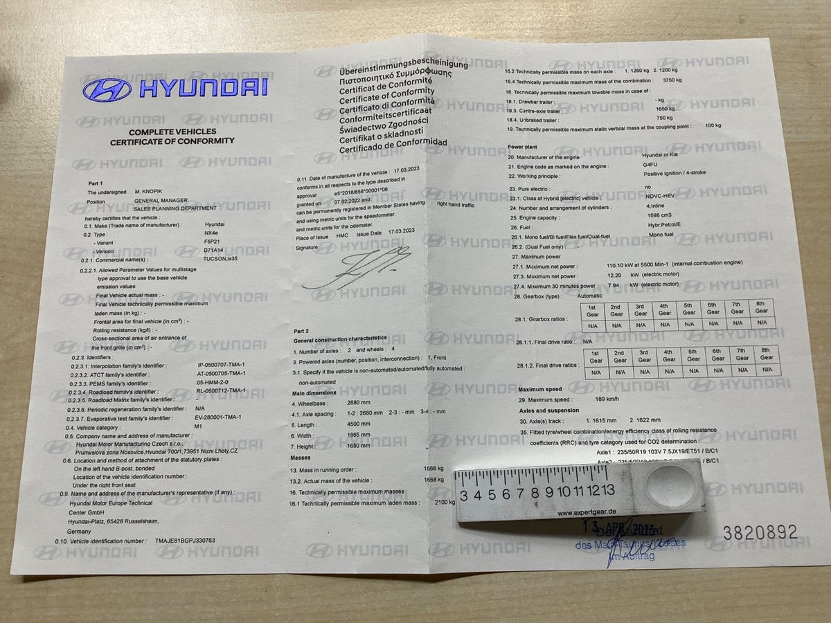 Hyundai Tucson 1.6 T-GDI Mild-Hybrid Blackline 2WD