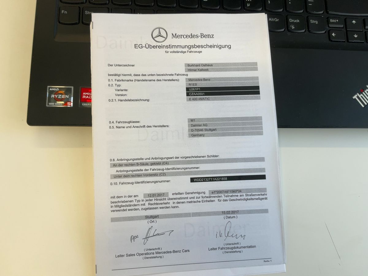Mercedes-Benz E-Klasse d'occasion