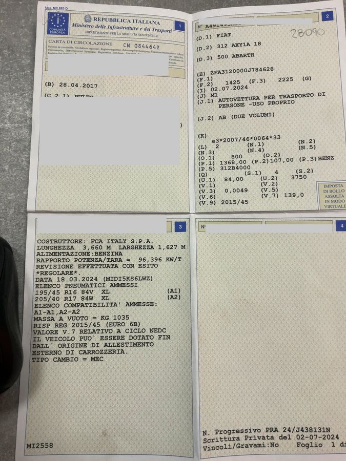 Abarth 595 d'occasion