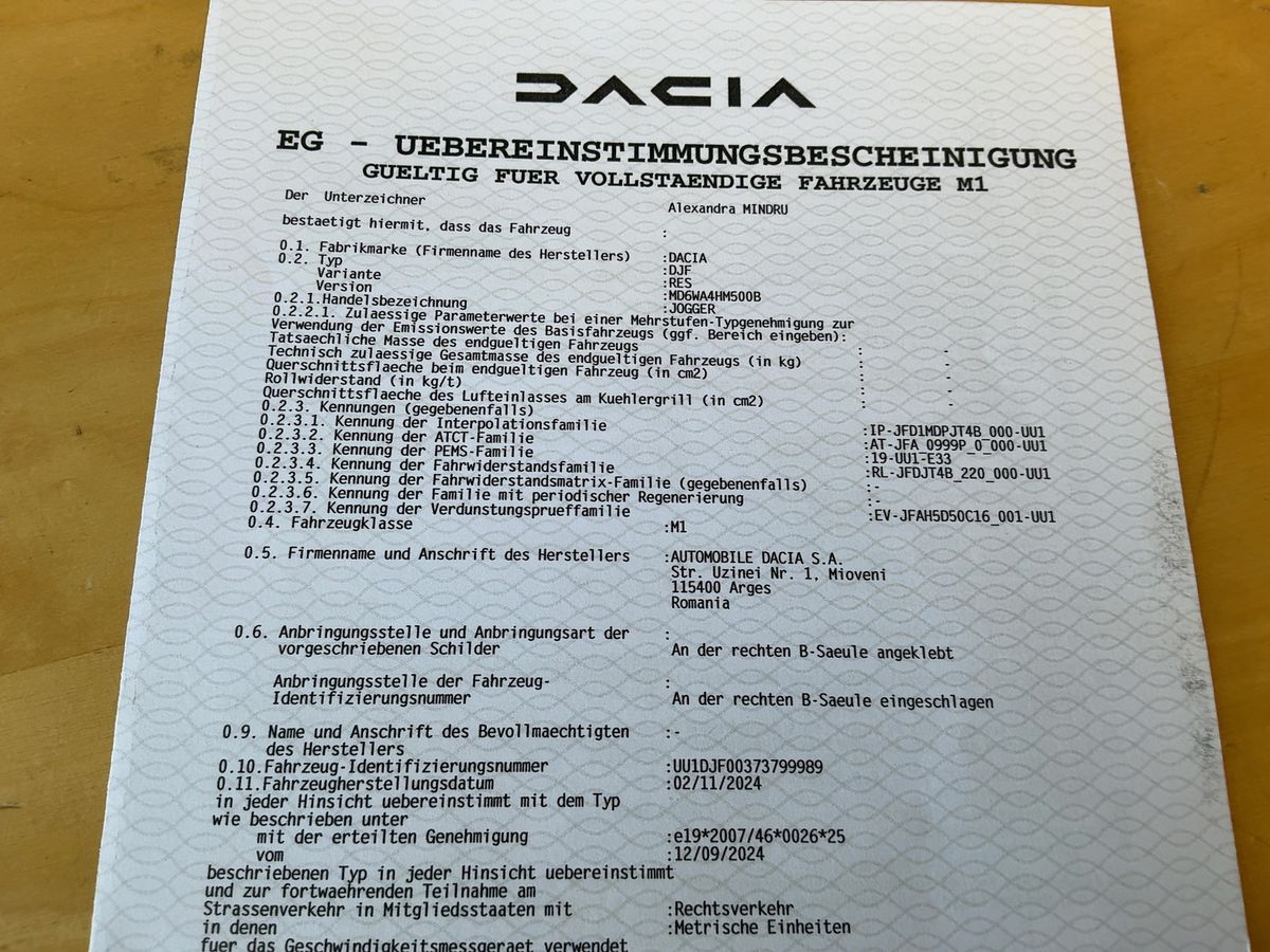 Dacia Jogger d'occasion