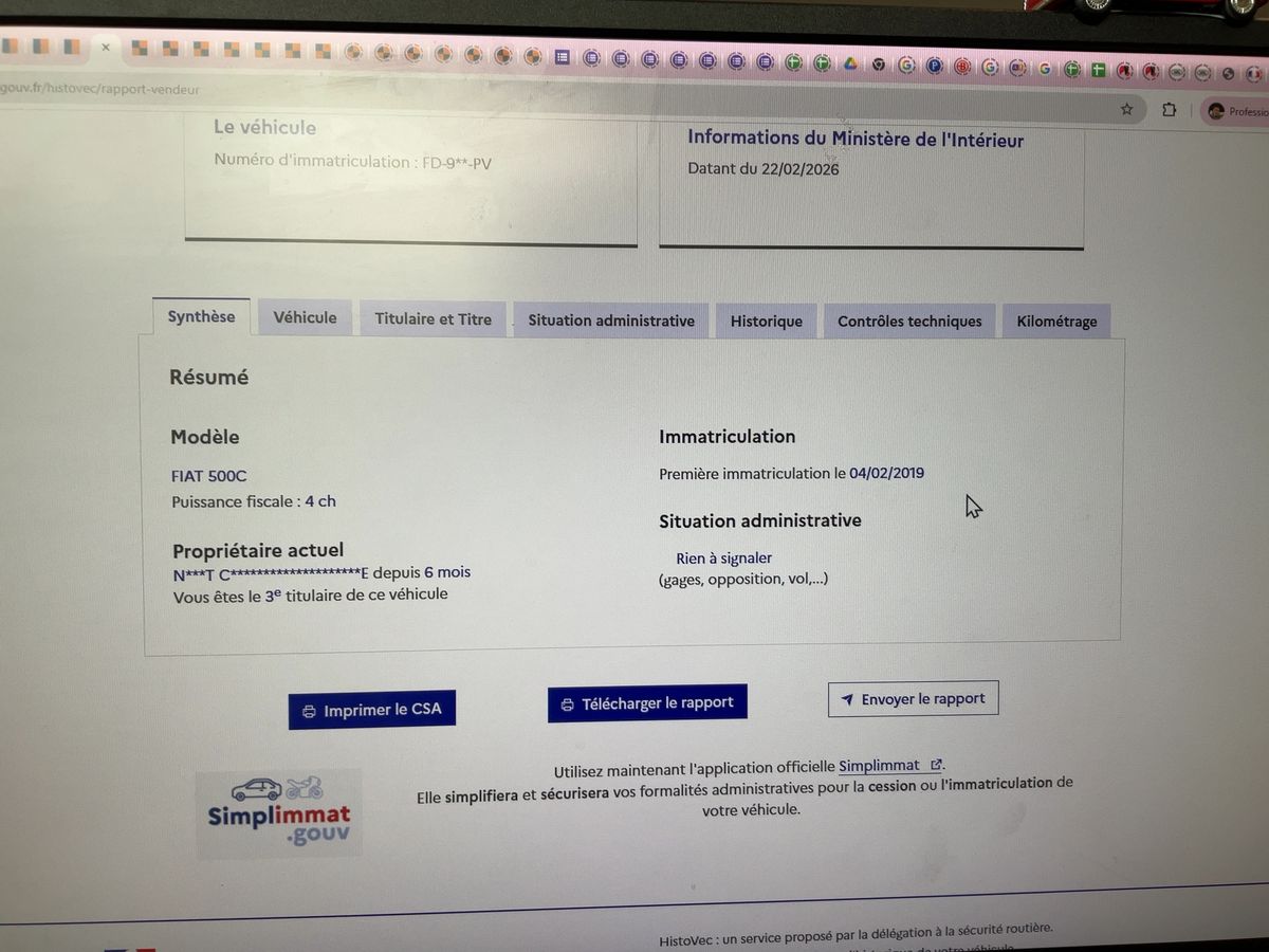 Fiat 500C d'occasion