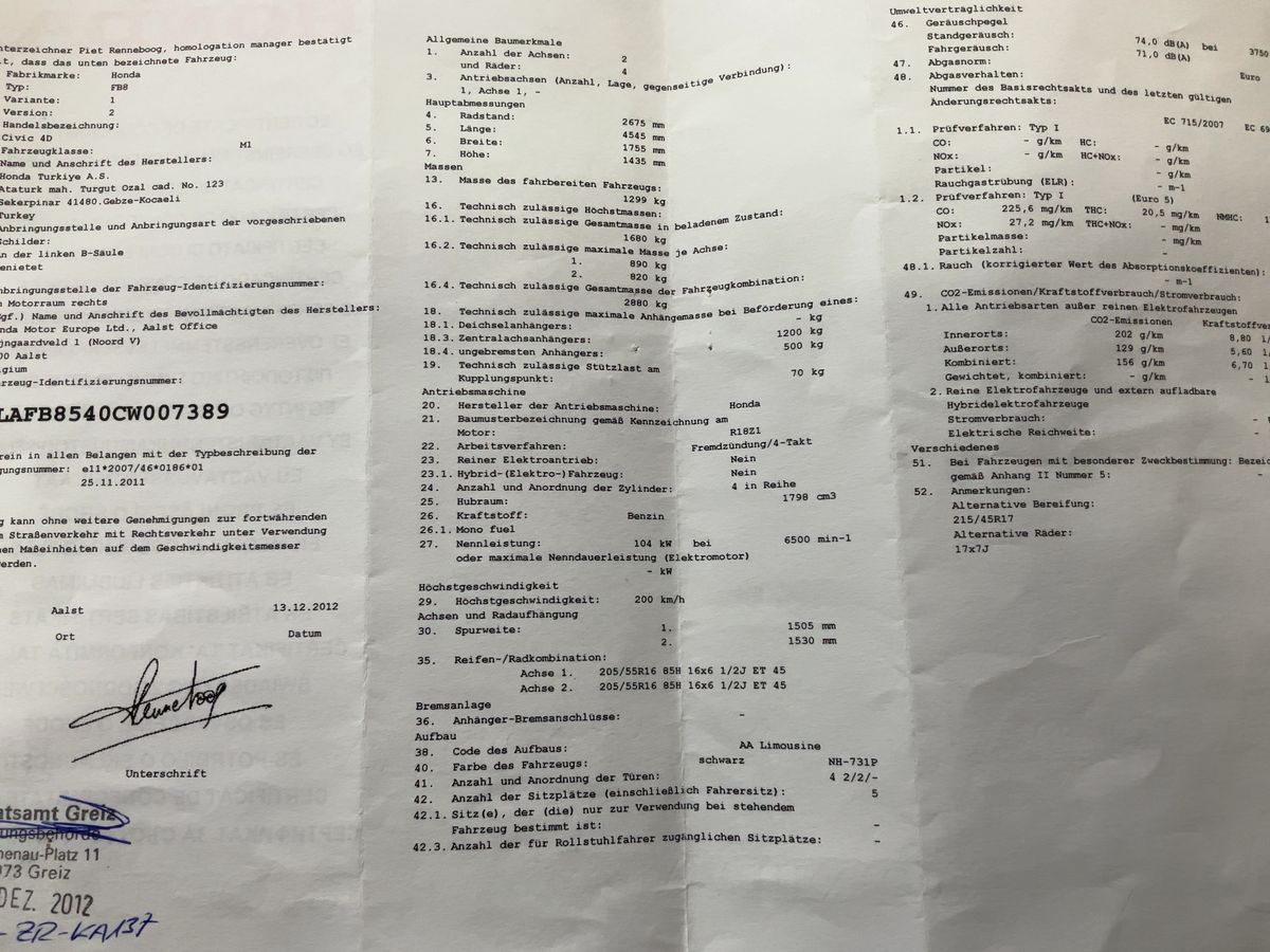 Honda Civic 1.8 i-VTEC Comfort