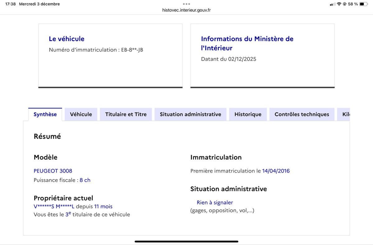 Peugeot 3008 d'occasion