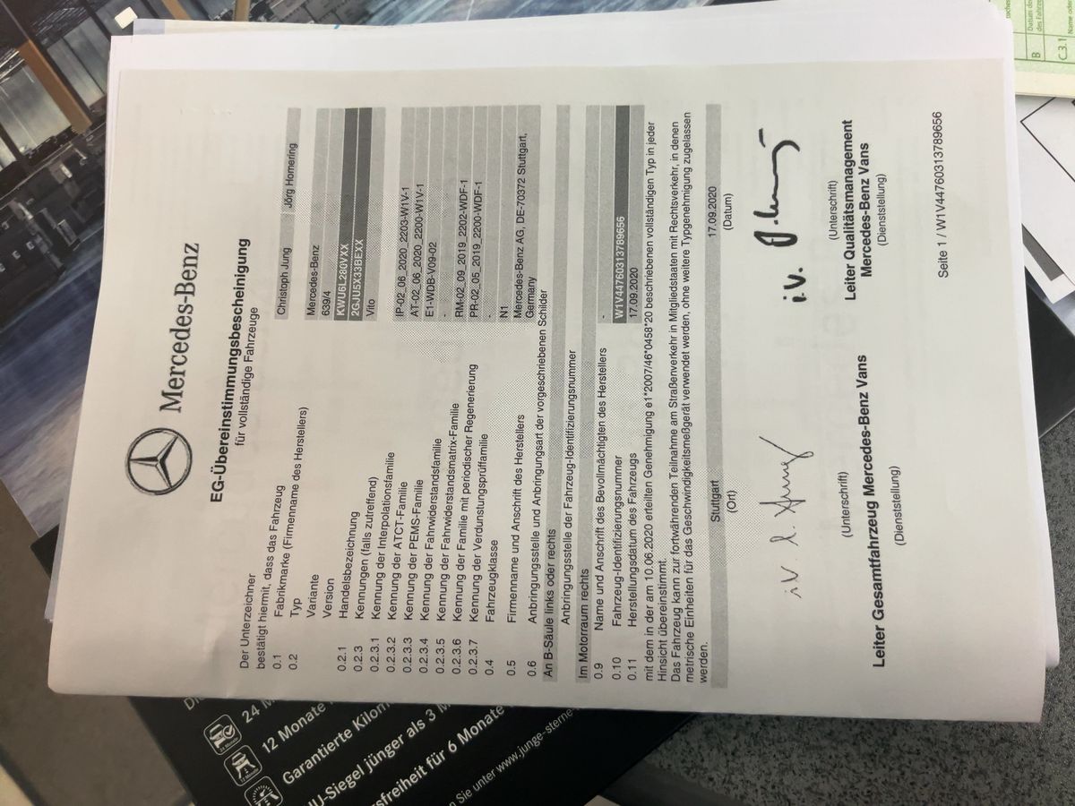 Mercedes-Benz Vito 119 CDI PRO RWD lang