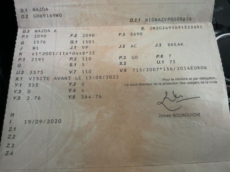 Mazda 6 2.2 Turbodiesel Exceed — zdjęcie 15