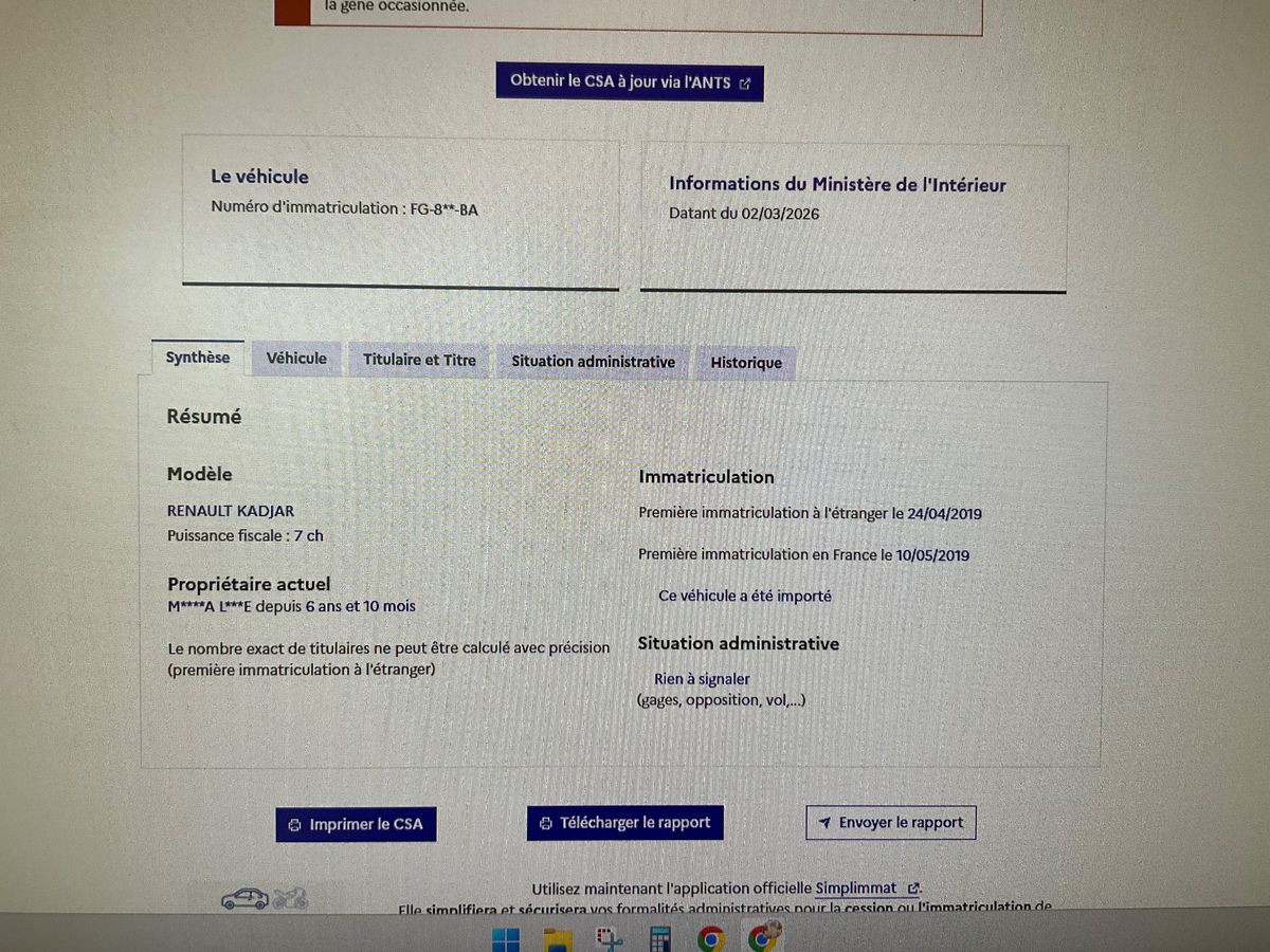 Renault Kadjar d'occasion