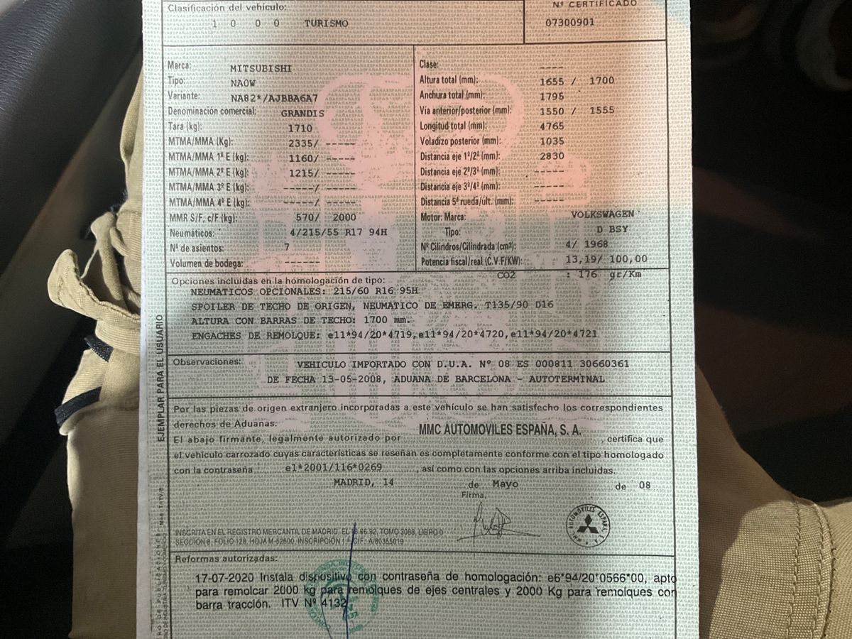 Mitsubishi Grandis 2.0 DI-D Intense