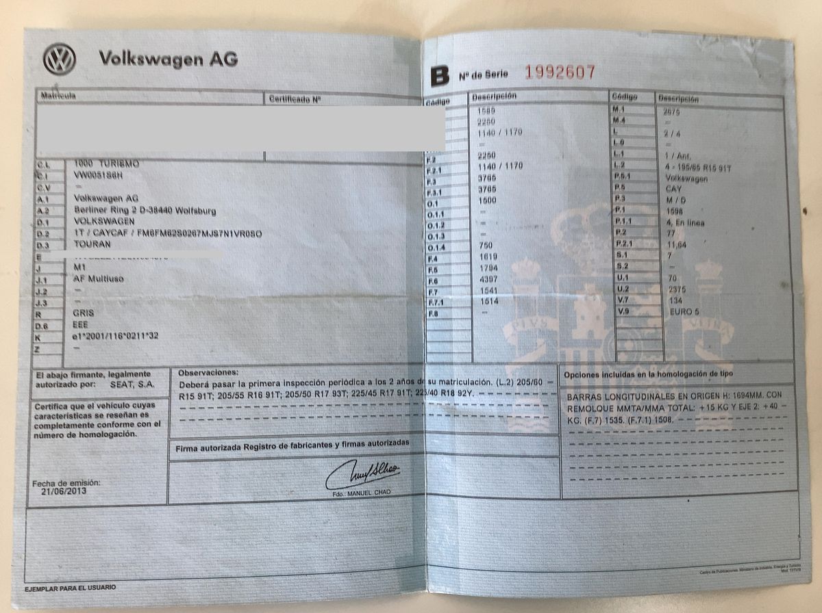 Volkswagen Touran d'occasion