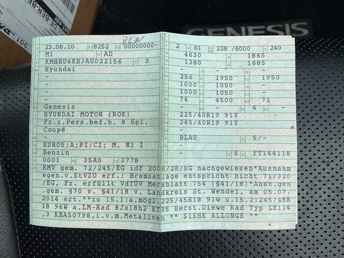 Hyundai Genesis 3.8 Basis