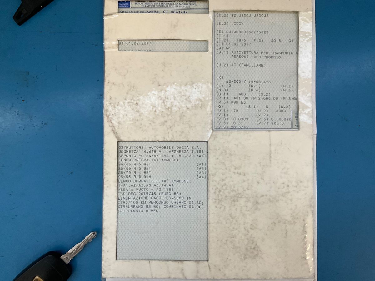 Dacia Lodgy 1.5 dCi Diesel Laureate Family