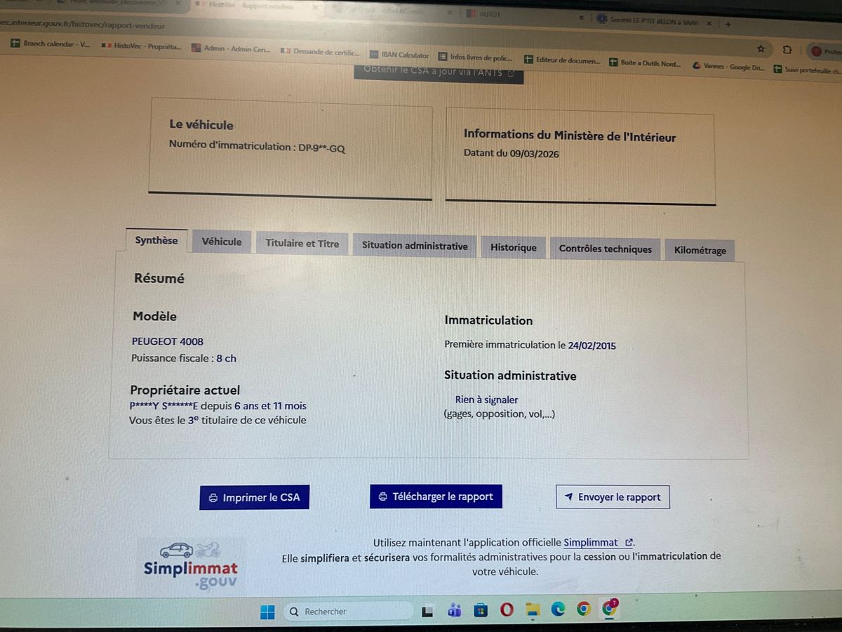 Peugeot 4008 d'occasion