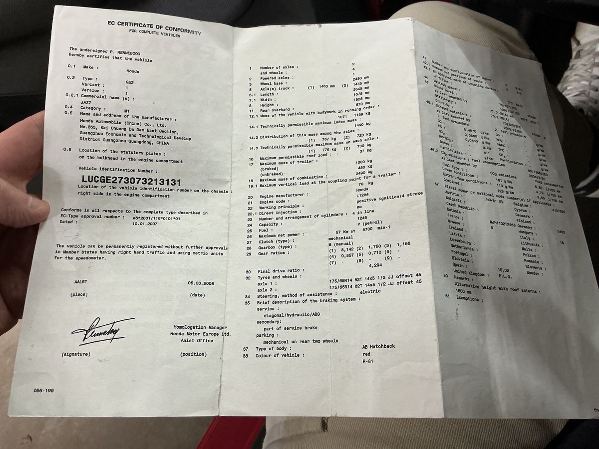 Honda Jazz d'occasion