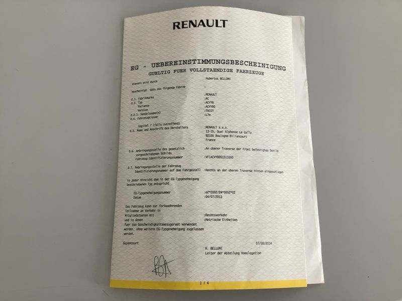 Renault Twizy electric drive 12,6 kW Life — zdjęcie 16