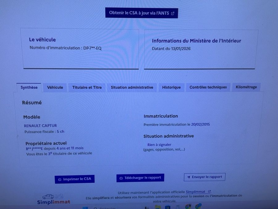 Renault Captur d'occasion