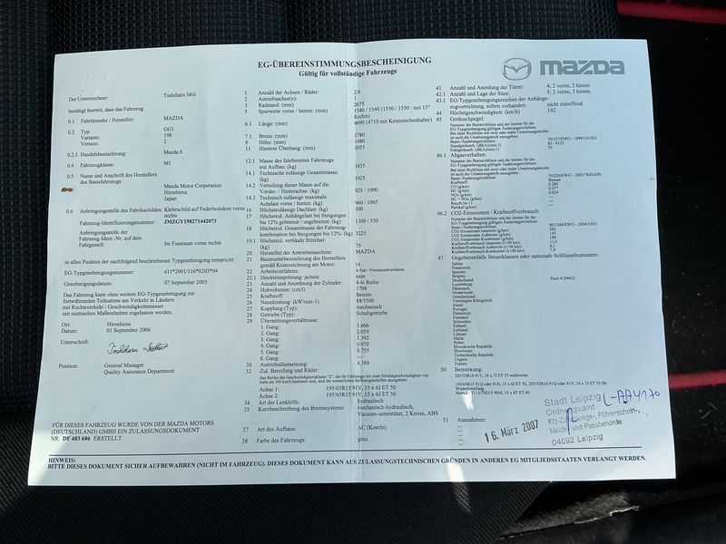 Mazda 6 1.8 Sport Active — zdjęcie 6