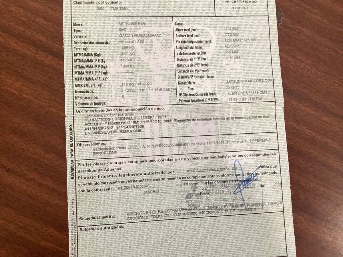 Mitsubishi ASX 1.8 DI-D Motion 4WD