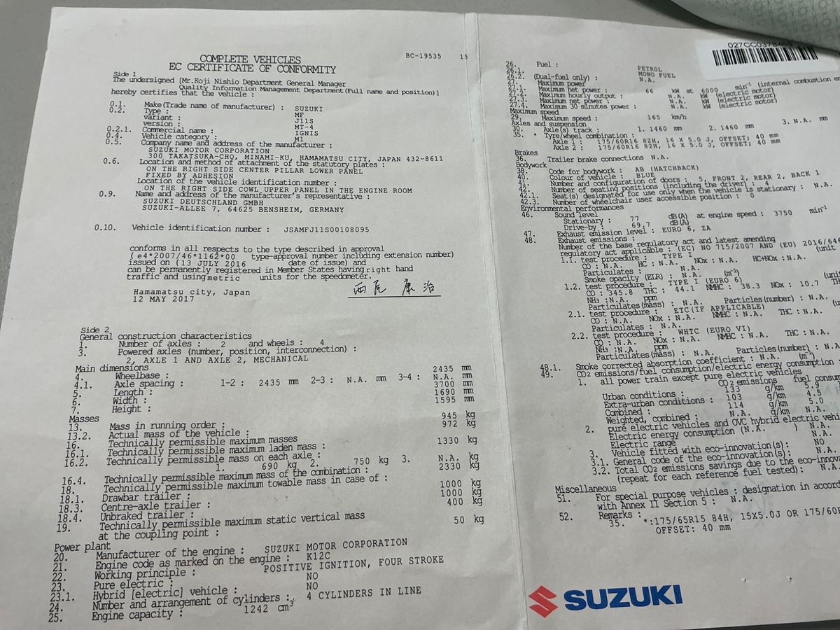 Suzuki Ignis d'occasion