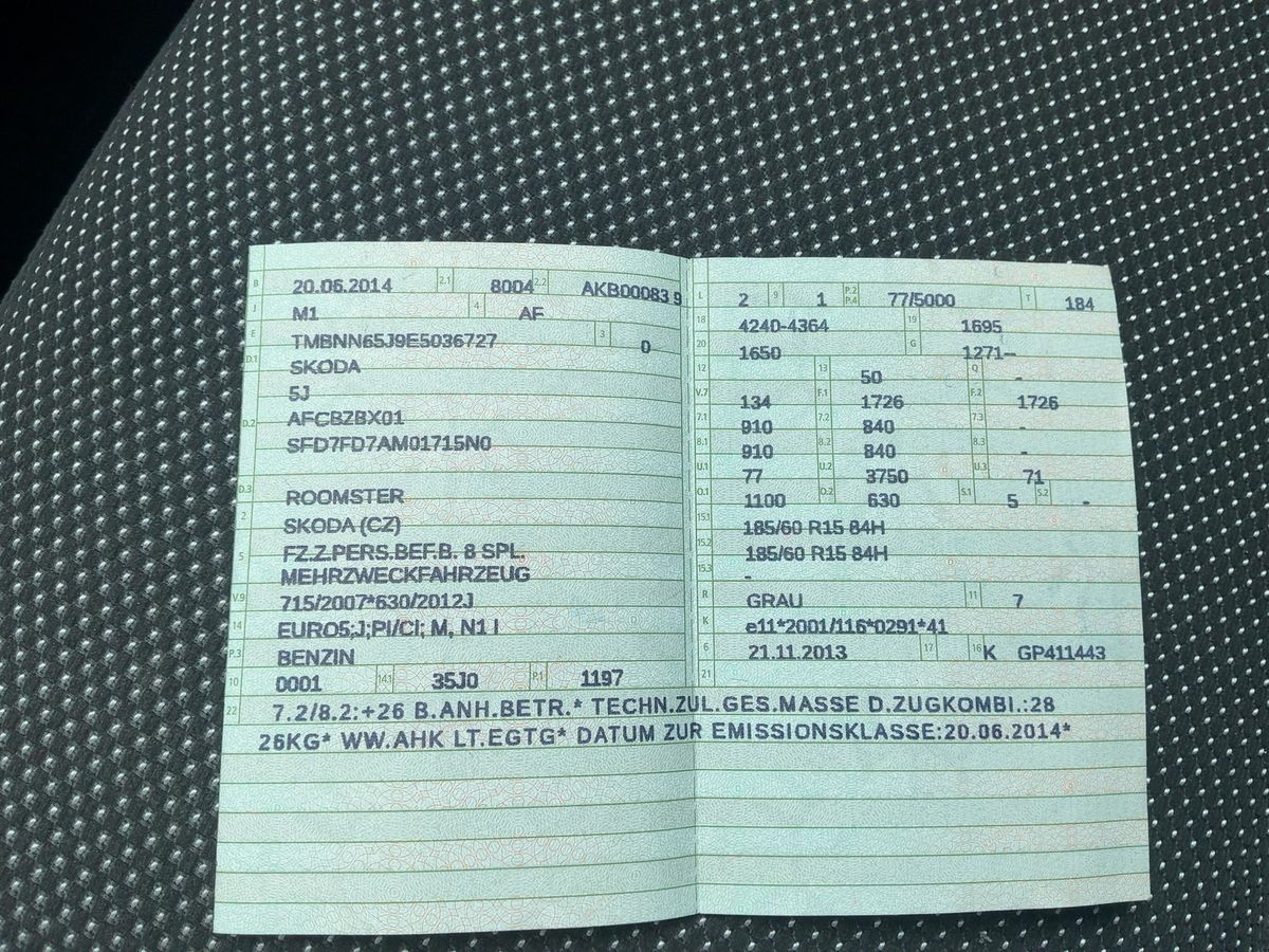 Skoda Roomster d'occasion