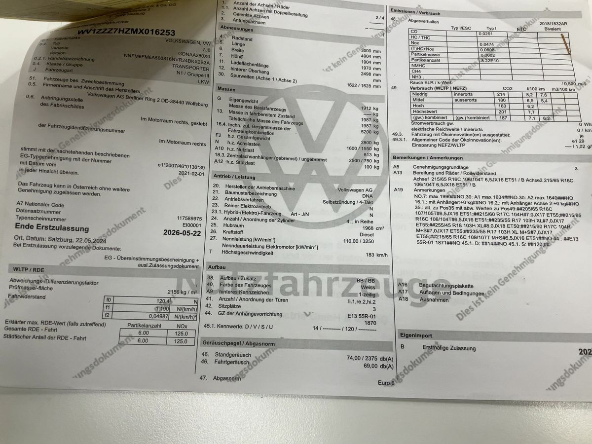 Volkswagen T6 d'occasion