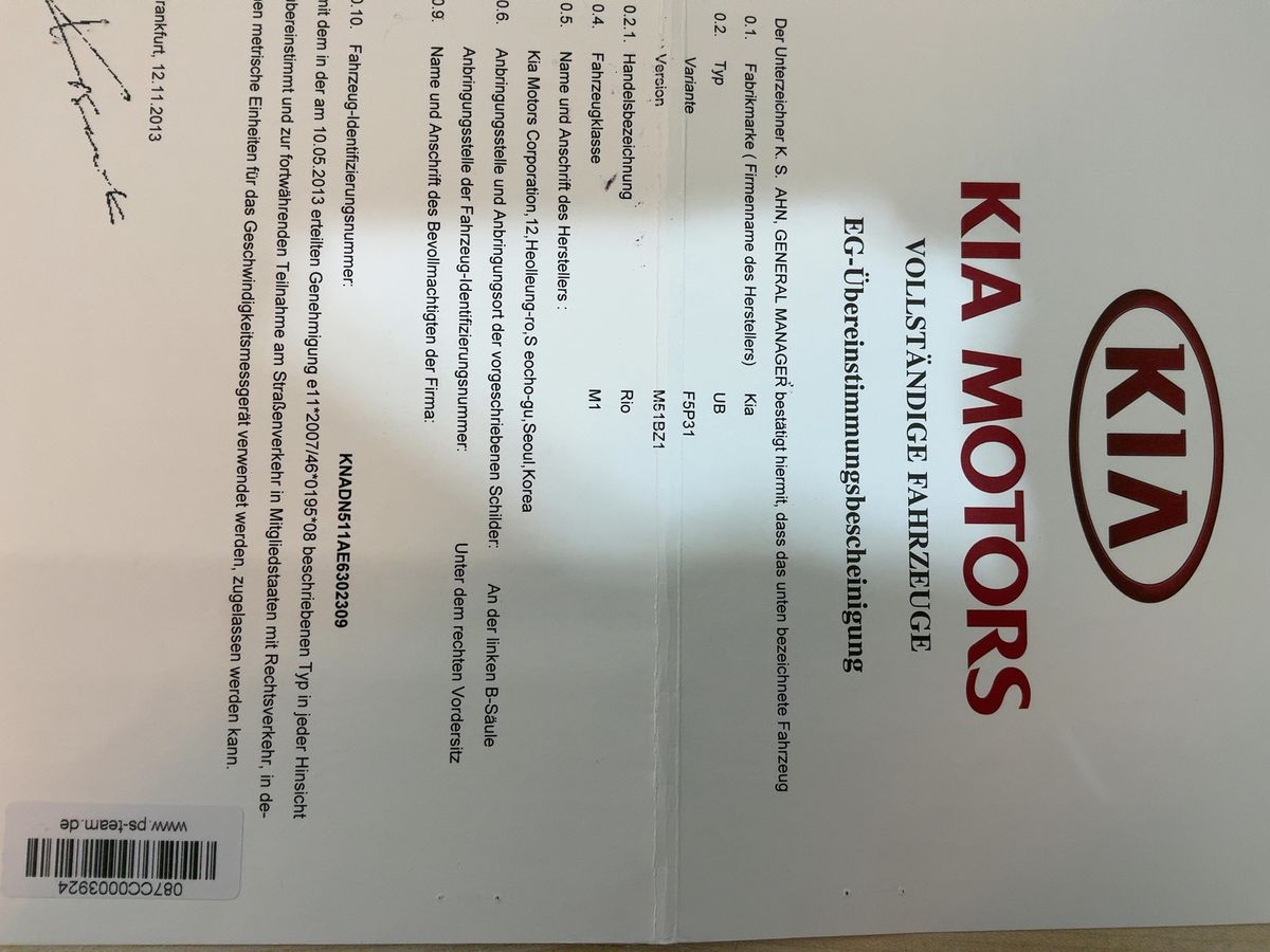 Kia Rio 1.2 Edition 7