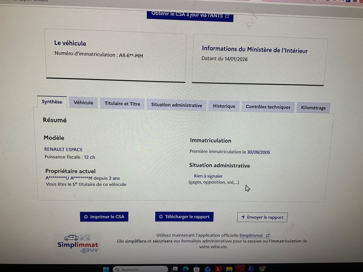 Renault Espace d'occasion